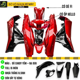 DÀN ÁO SIRIUS LẮP ĐẶT SIRIUS 50-110CC Nhựa Nguyên Sinh ĐỦ 16 MÓN NHỰA NHÁM BÓNG