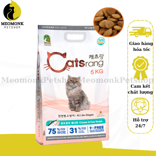 [5KG] Thức ăn hạt cho mèo mọi lứa tuổi Catsrang 5kg Hàn Quốc