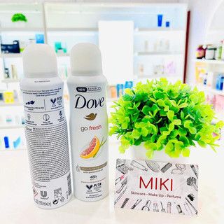 Xịt khử mùi dove go fresh dưỡng sáng mịn da 150g lưu hương đến 48h
