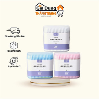Hộp 200c tăm bông 2 đầu, Hộp 200c tăm bông cotton tiệt trùng