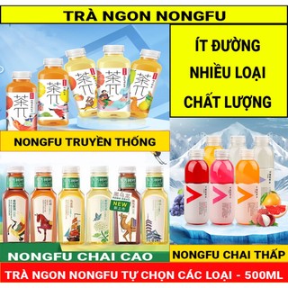 Trà nongfu Các Loại, Chai 500ml, Trà nongfu siming Hoa Quả Siêu Ngon