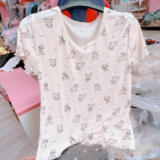 Áo cotton cộc tay nữ 3 màu