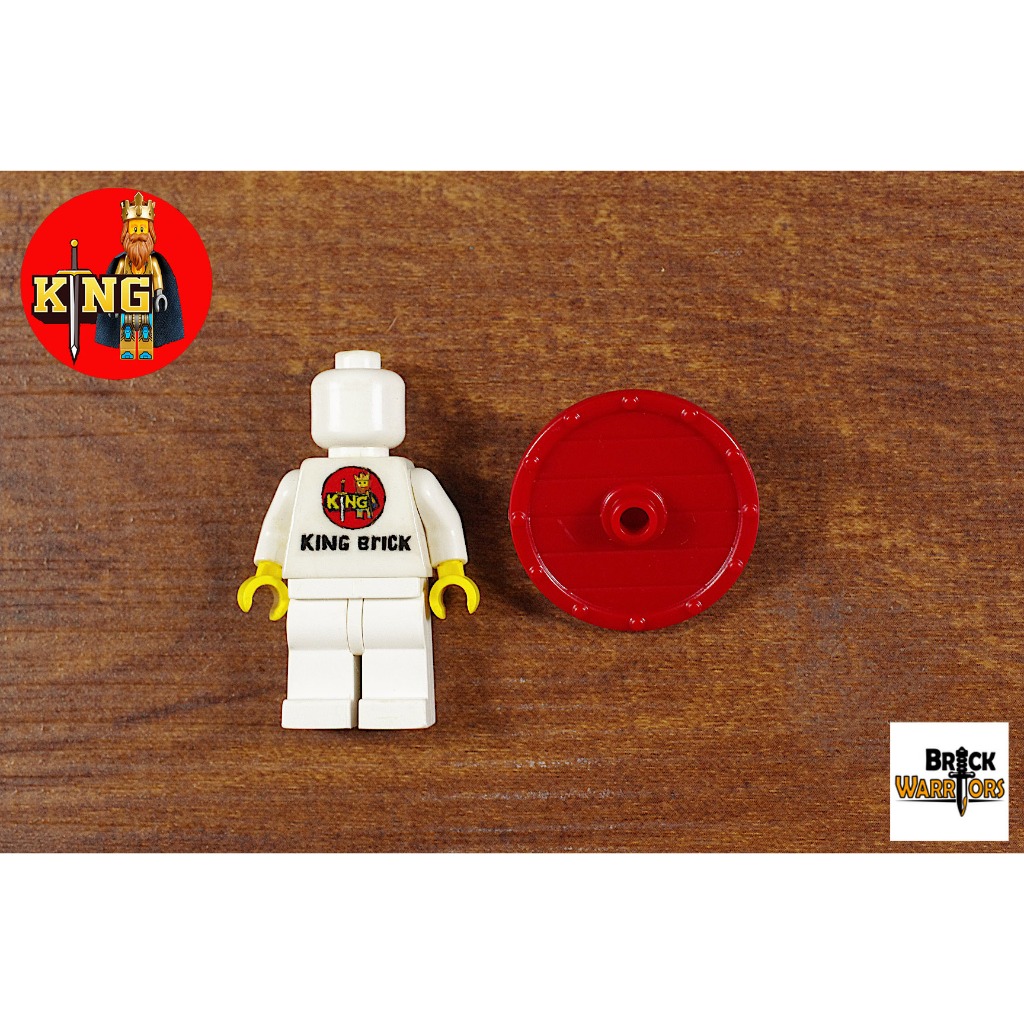 BRICKWARRIORS Viking Shield (Dark Red) Phụ kiện đồ chơi LEGO