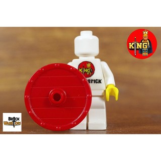 BRICKWARRIORS Viking Shield (Dark Red) Phụ kiện đồ chơi LEGO