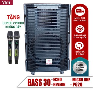 Loa kéo karaoke sv-p620 bass 30 loa 3 tấc 30cm 620w bluetooth karaoke tặng 2 mic không dây âm thanh siêu đỉnh