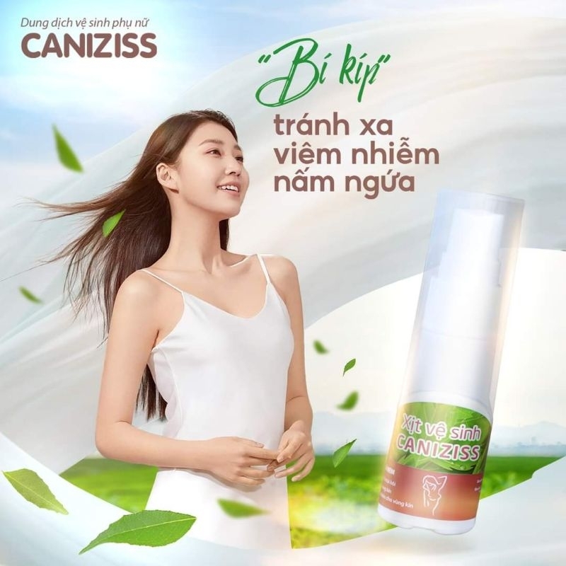 xịt phụ khoa vệ sinh phụ nữ CANIZICSS, hỗ trợ ngừa nấm ngứa, viêm nhiễm phụ khoa