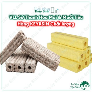 Thanh sứ hoa mai vàng, thanh sứ muối tiêu, sứ keyrsin, sứ lọc nước hồ cá | 8m2