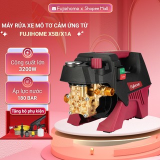 Máy rửa xe Fujihome PWX5B mô tơ cảm ứng từ, áp lực lớn giúp rửa xe máy,ô tô, vệ sinh nhà cửa sân vườn,BH 18 tháng