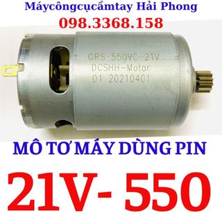 Mô tơ khoan pin 21v / 550 siêu bền . mô tơ khoan pin 12v / 550