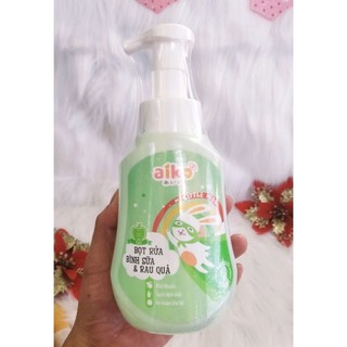 Bọt rửa bình sữa và rau quả Aiko hương táo chai 500ml