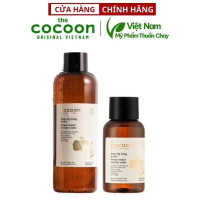 Nước tẩy trang bí đao cocoon 140ml thuần chay đánh bay bụi bẩn và dầu thừa da mụn - Thuần Chay