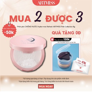 Phấn phủ  CHỐNG NƯỚC Hydra-mist Refresh ARTMISS Pink Collection  chống nước, kiểm soát dầu nhờn 8g