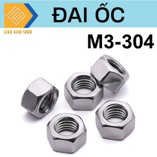 [ 10 con ] M3-304 Đai ốc Inox 304