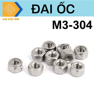 [ 10 con ] M3-304 Đai ốc Inox 304