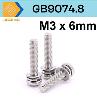 Ốc vít gb9074.8 m3 x 6mm 304