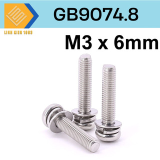 [4 CON] Ốc Vít GB9074.8 M3 x 6mm 304