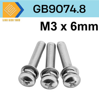 [4 CON] Ốc Vít GB9074.8 M3 x 6mm 304