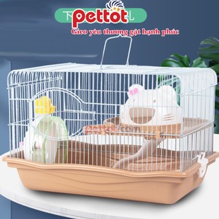 Lồng Hamster Mèo đầy đủ phụ kiện 47CM - Pettot