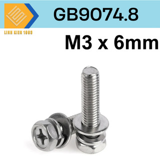 [4 CON] Ốc Vít GB9074.8 M3 x 6mm 304