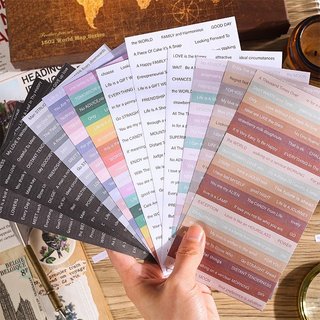 SET 3 TẤM STICKER CHỮ VÀ SỐ TRANG TRÍ SỔ TAY BULLET JOURNAL TAKE NOTE PLANNER