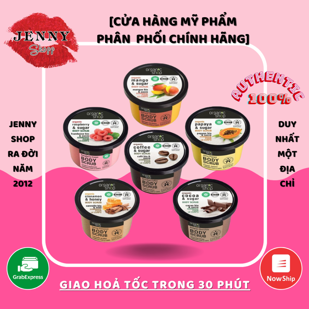 Tẩy Da Chết Toàn Thân Organic Shop Sugar Body Scrub