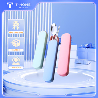 Bộ Muỗng Đũa Thìa Inox 304 Mocato Cho Dân Văn Phòng, Sinh Viên, Đi Picnic dễ dàng mang di chuyển (màu ngẫu nhiên) T-Home