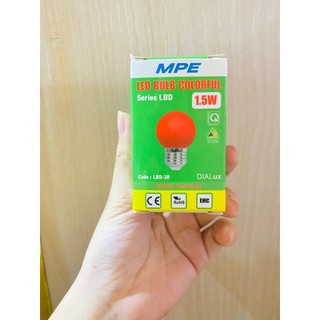 Đèn led buld mpe - bóng led buld màu mpe - lbd3r - 1,5w - 2 năm đổi mới
