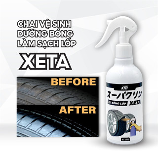 Xịt Bóng Lốp, Làm Mới Lốp Ô Tô XETA 300ML Làm Sạch, Dưỡng Đen Bóng Và Bảo Dưỡng Bề Mặt Lốp Xe