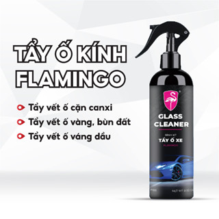 Chai Xịt Tẩy Ố Kính Xe Ô Tô FLAMINGO F188 250ml Tẩy Cặn Canxi, Làm Sạch Kính Xe Bị Ố Mốc, Mờ Đục