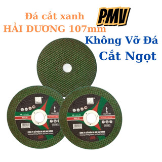 Đá cắt sắt 100mm Hải Dương xanh hộp 25 viên, đá cắt inox siêu ngọt