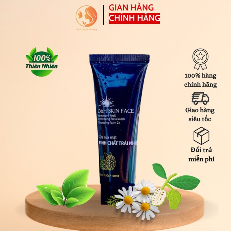 Sửa Rửa Mặt D&H ( Sạch sâu, tinh chất trái nhàu)