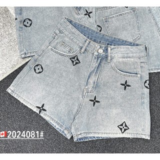 Quần sooc jeans bò denim L.V cạp cao, quần đùi bò thời trang hè nữ QCCC LuciK Shop QN0021