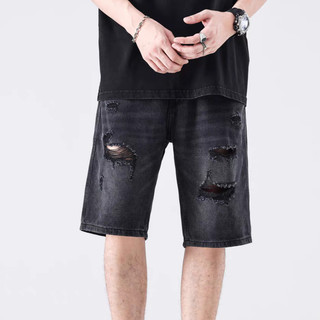 Quần short jean nam 212 màu đen xám, quần sọt jean nam, quần đùi jean, quần jean nam ngắn, quần rin nam ngắn