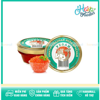 Trứng cá tầm muối nga thuần chay đỏ 100g