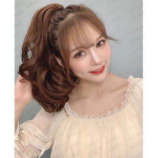 Tóc giả ngoạm xoăn ngắn cao cấp