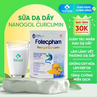 Sữa Dạ Dầy Fotecpham Nanogol Curcumin, Giải Pháp Dinh Dưỡng Chuyên Biệt Cho Người Đau Dạ Dày