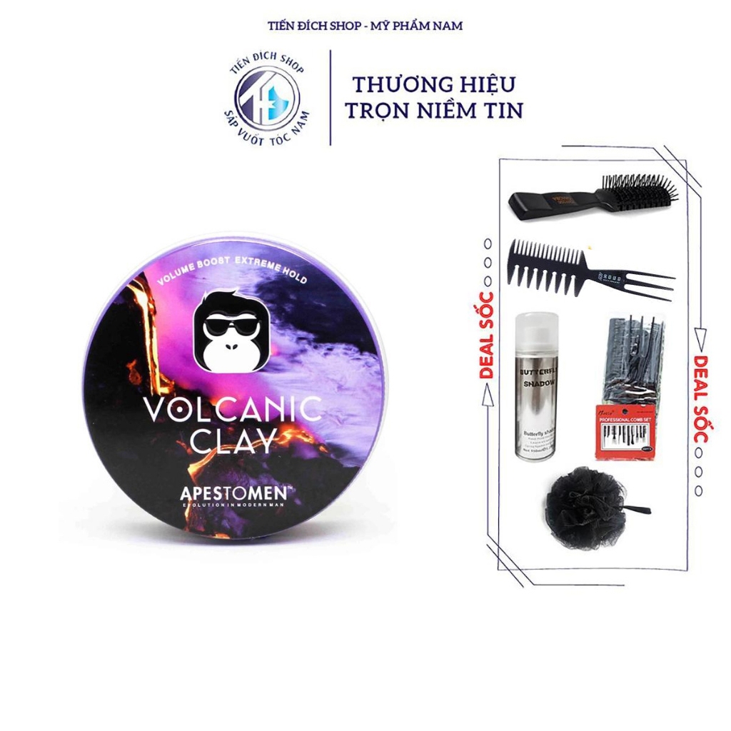 Sáp Vuốt Tóc Volcanic Clay 2022 V5 80ml [CHÍNH HÃNG TEM SMS] - Wax Apestomen Volcanic Clay V5 Nắp Nh