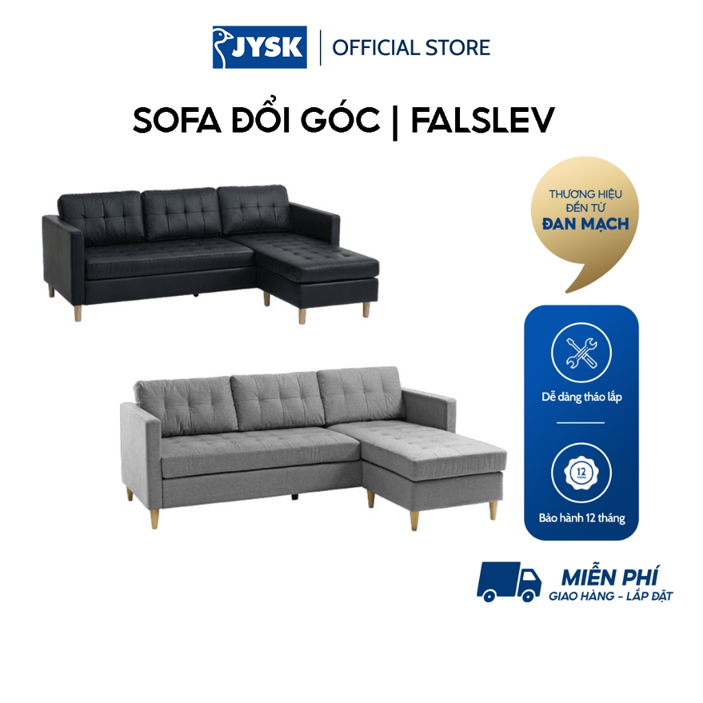Sofa đổi góc | JYSK Falslev |  da PU/vải polyester | nhiều màu | nhiều kích thước