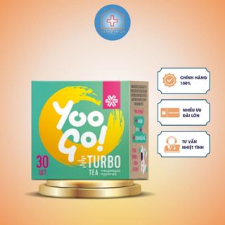  Trà thảo mộc YOO GO Turbo tea-Hỗ trợ giảm cân giảm mỡ thải độc thanh lọc cơ thể,hỗ táo bón hộp 30 gói Nhà Thuốc 478 