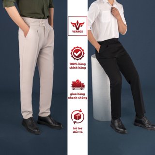  Quần âu nam quần âu sidetab Verros chất vải vitex màu đen be ghi nâu size 40-98kg QABGSTT 
