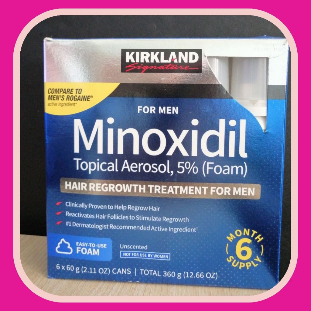 Minoxidil 5% Kirkland dung dịch mọc râu và tóc hiệu quả của Mỹ