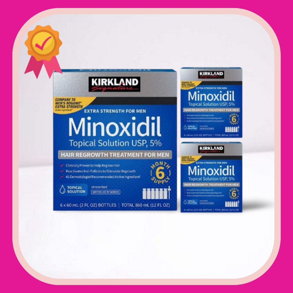 Minoxidil 5% Kirkland dung dịch mọc râu và tóc hiệu quả của Mỹ