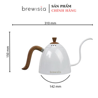 Ấm rót cà phê pour over Brewista 700ml - Trắng