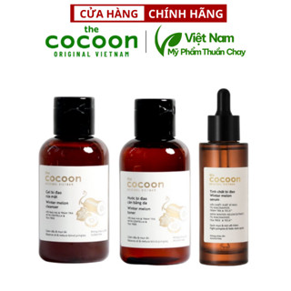 Bộ 3 chăm sóc da mụn: Gel rửa mặt bí đao 140ml + Toner bí đao 140ml + Tinh chất bí đao cocoon 70ml 