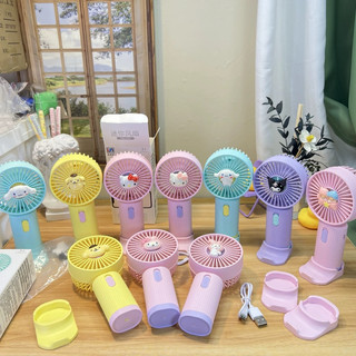 Quạt Mini có đế tích điện cầm tay