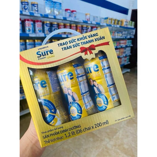 SỮA BỘT PHA SẴN VINAMILK SURE PREVENT 200Ml - 1 LỐC 6 CHAI 6*200ML