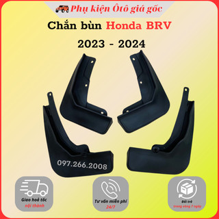 Bộ 4 chắn bùn xe Honda BRV 2023, 2024 nhựa đen dẻo cao cấp (tặng kèm ốc vít)