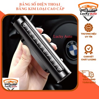 Bảng số điện thoại trên ô tô bằng kim loại cao cấp có thể thay đổi SĐT linh hoạt