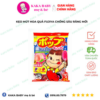 Kẹo mút hoa quả fujiya chống sâu răng mới