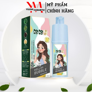Dầu Gội Nhuộm Tóc Thảo Dược Helloii Bubble, Phủ Bạc Tóc Màu Nâu Hạt Dẻ, Nuôi Dưỡng Kích Thích Mọc Tóc